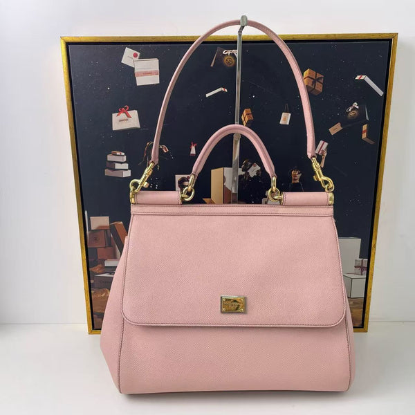 Pre-owned Dolce&Gabbana Textured Calfskin Handbag