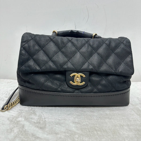 Pre-owned Chanel Black Caviar Top Handle Crossbody