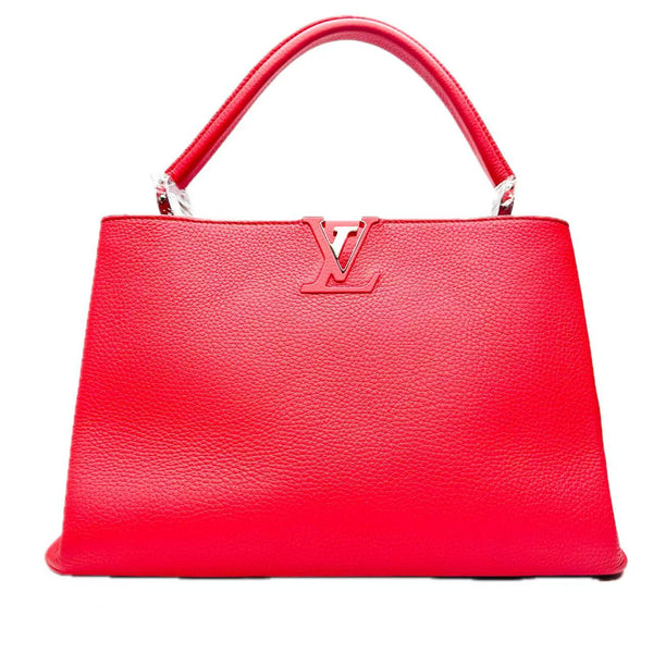 Pre-owned Louis Vuitton Capucines Bag Leather GM