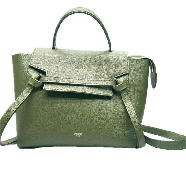 Pre-owned Celine Belt Bag Textured Leather Micro