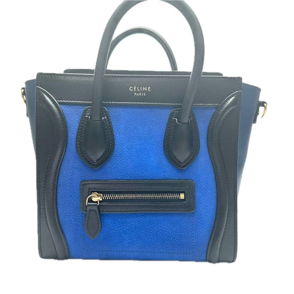 Pre-owned Celine Tricolor Luggage Bag Leather Mini