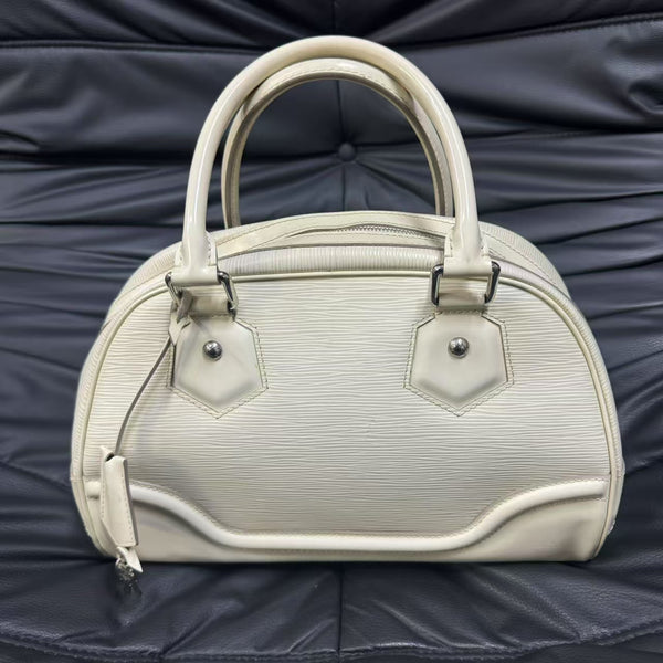 Pre-owned Louis Vuitton Montaigne Bowling Bag Epi Leather PM