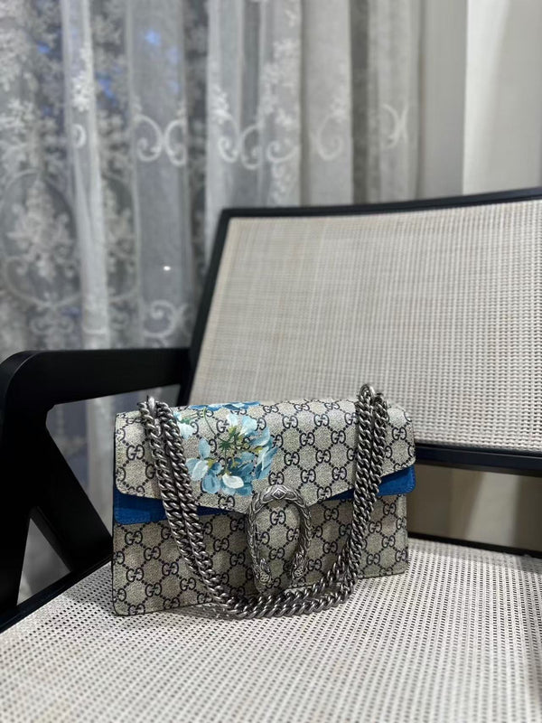 Pre-owned Gucci Dionysus Bag Blooms Print GG Coated Canvas Small