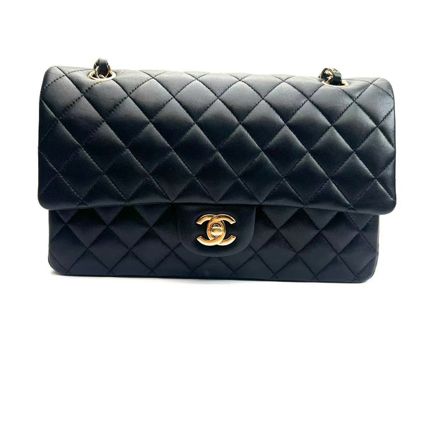 Pre-owned Chanel Classic Double Flap Bag Quilted Calfskin Medium
