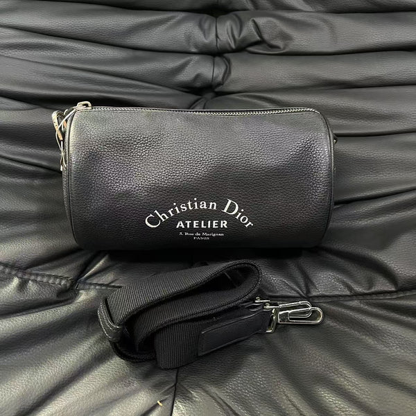 Pre-owned Christian Dior Homme Atelier Black Calfskin Crossbody