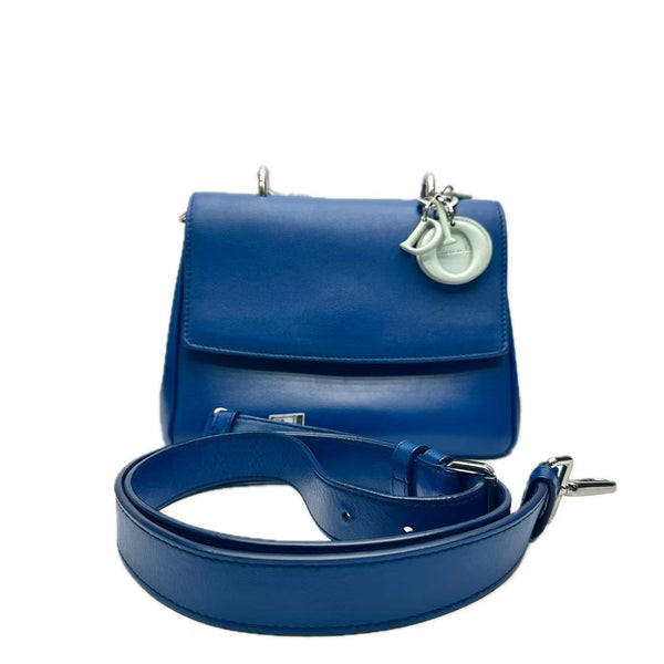 Pre-owned Christian Dior Be Dior Bag Pebbled Leather Small