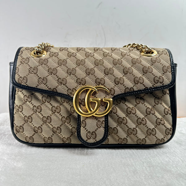 Pre-owned Gucci Marmot GG Canvas Crossbody