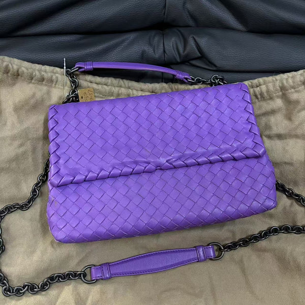 Pre-owned Bottega Venata Olimpia Crossbody Bag Intrecciato Nappa