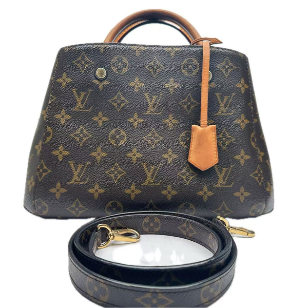 Pre-owned Louis Vuitton Montaigne Handbag Monogram Canvas BB
