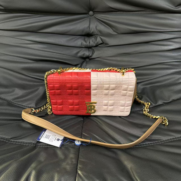 Pre-owned Burberry Lola Calfskin Tricolor Crossbody