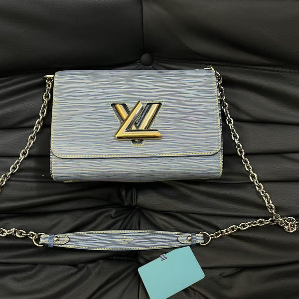 Pre-owned Louis Vuitton Twist Jeans Bleu Epi Crossbody