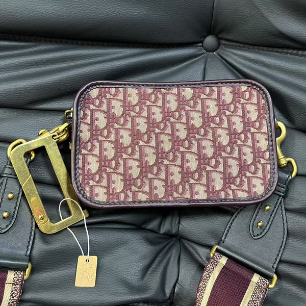 Pre-owned Christian Dior Classic Cannage Canvas Crossbody