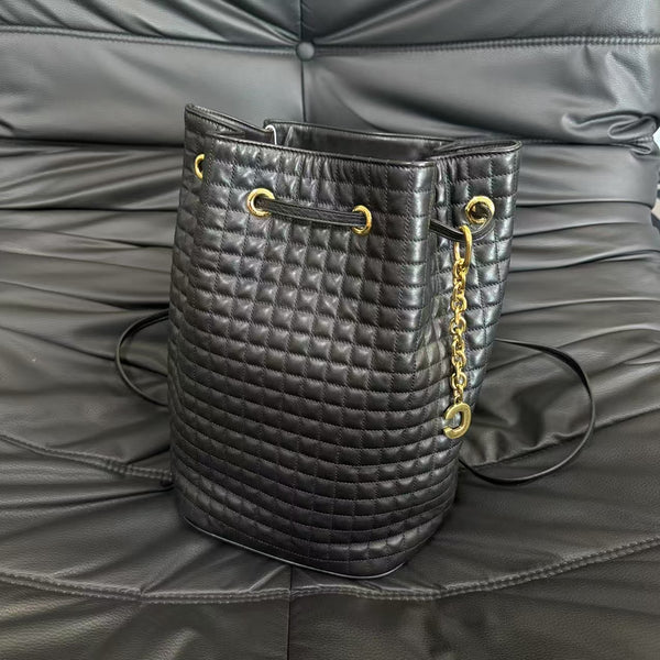 Pre-owned Celine C Charm Bucket Bag