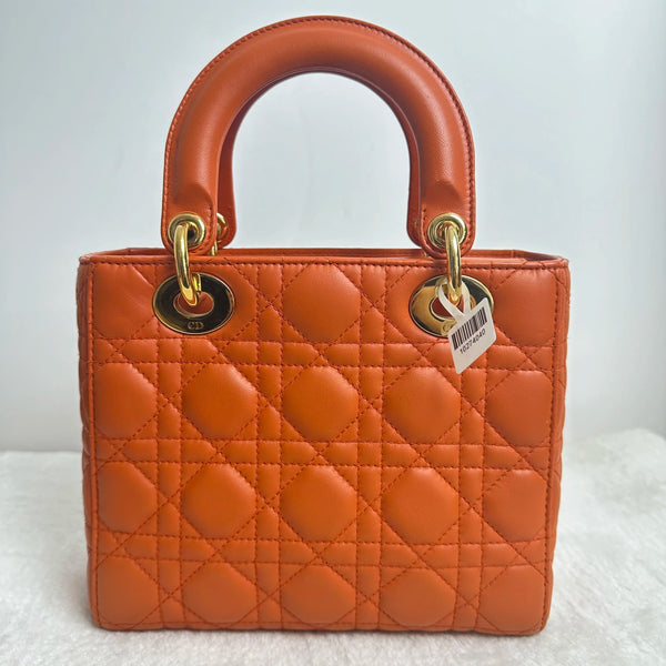Pre-owned Christian Dior Lady Dior Lambskin Crossbody