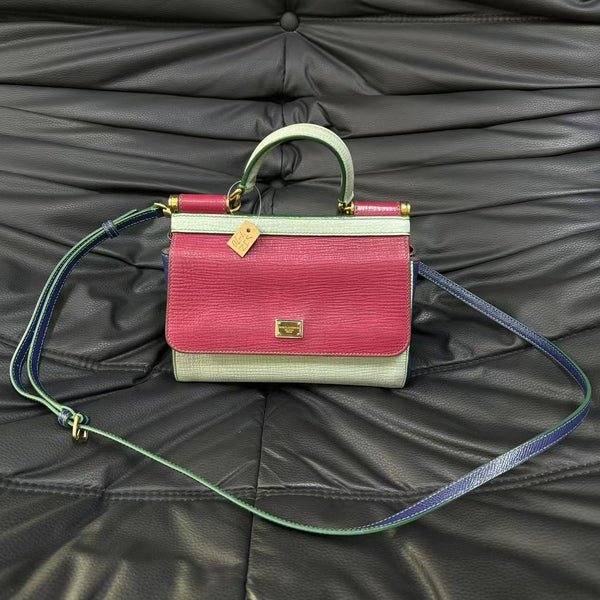Pre-owned Dolce&Gabbana Sicily Tri-color Crossbody
