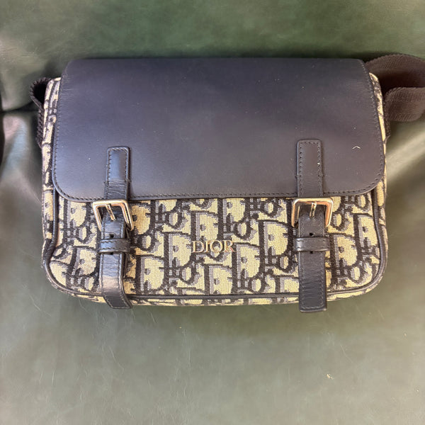 Pre-owned Christian Dior Menssager Cannage Quilt Crossbody