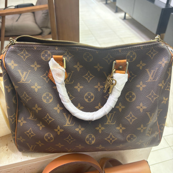 Pre-owned Louis Vuitton Speedy30 Monogram Crossbody