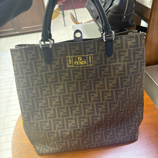 Pre-owned Fendi FF Logo Handbag/Tote