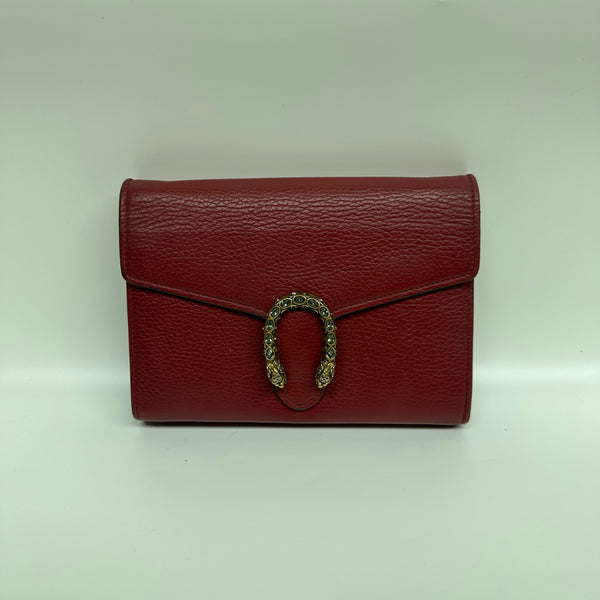 Pre-owned Gucci Dionysus Red Calfskin Crossbody