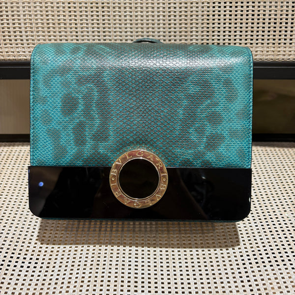 Pre-owned Bvlgari Python Box Classic Crossbody