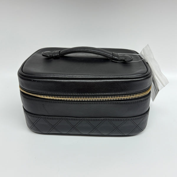 Pre-owned Chanel Vanity Box Black Caviar