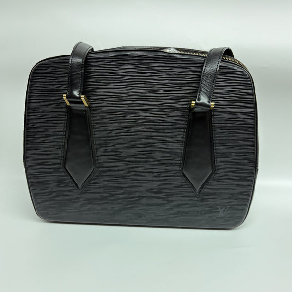 Pre-owned Louis Vuitton Vintage Black EPI Handbag