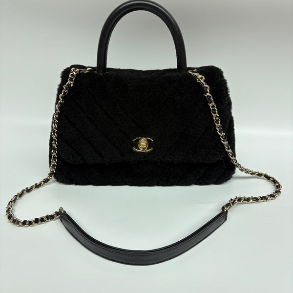 Pre-owned Chanel Coco Handle Winter Limited Fur