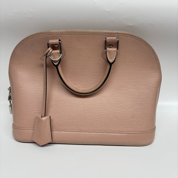 Pre-onwed Prada Alma Pink Epi PM Handbag