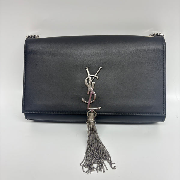 Pre-owned Saint Laurent Black Calfskin Crossbody