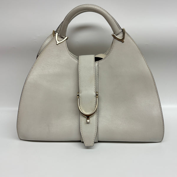 Pre-owned Gucci White Calfskin Handbag