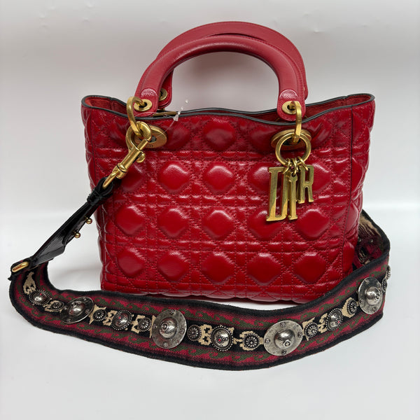 Pre-owned Christian Dior Limited Waxy Calfskin Crossbody