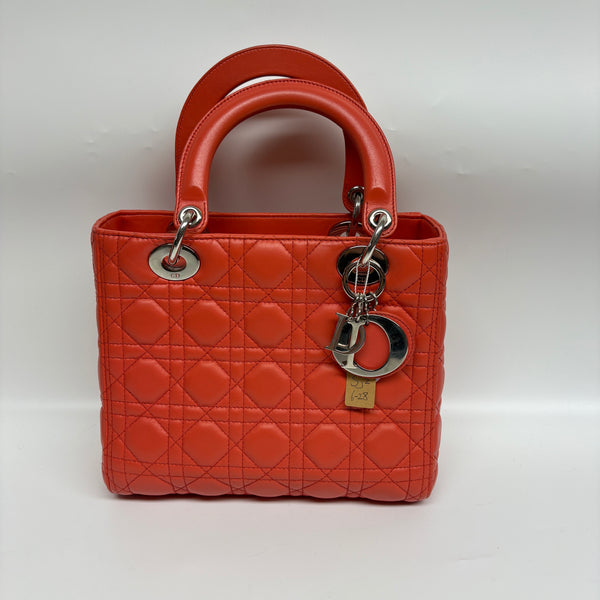 Pre-owned Christian Dior Lady Dior Calfskin Handbag