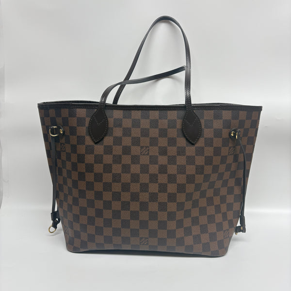Pre-owned Louis Vuitton Neverfull Damier Ebne MM