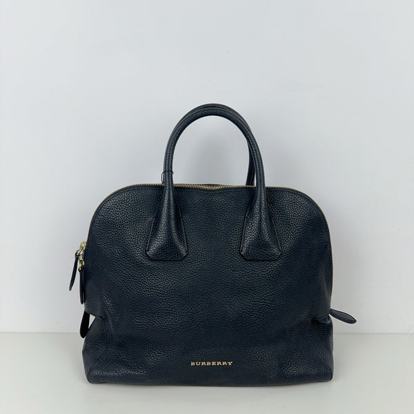 Pre-owned Burberry Grainy Textured Calfskin Handbag