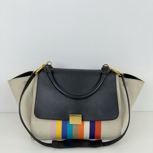 Pre-owned Celine Trapeze Bag Leather Small Crossbody