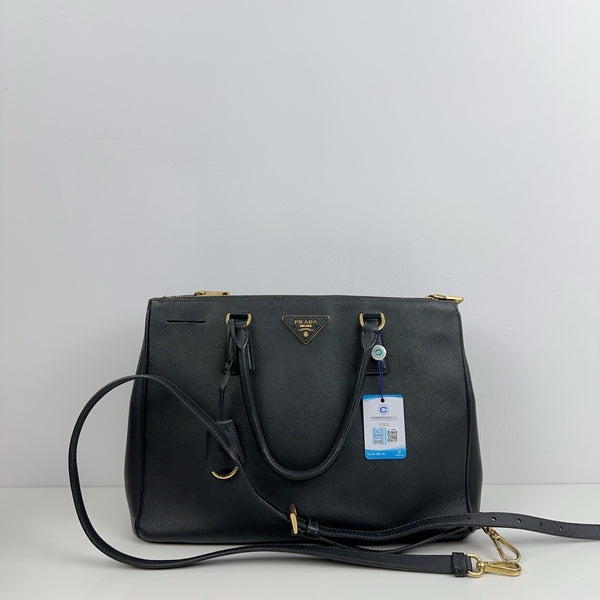 Pre-owned Prada Galleria Saffiano Calfskin Handbag/Crossbody