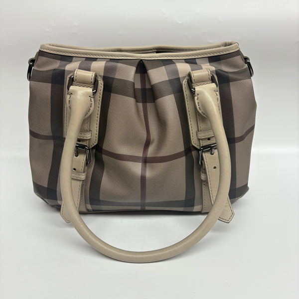 Pre-owned Burberry Tartan Cherckers Tote/Handbag