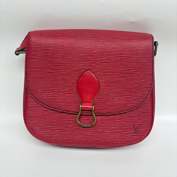 Pre-owned Louis Vuitton Red Calfskin Vintage Crossbody