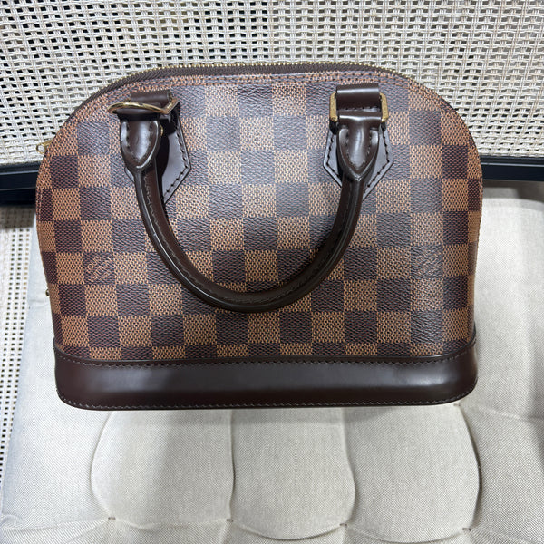 Pre-owned Louis Vuitton Alma BB Damier Ebne Crossbody