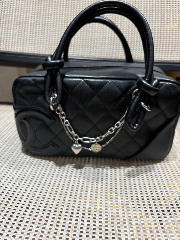 Pre-owned Chanel Mini Vintage Cambon Black Calfskin