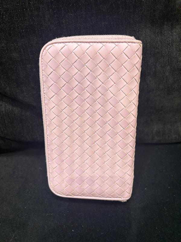 Pre-owned Bottega Venata Calfskin Long Wallet
