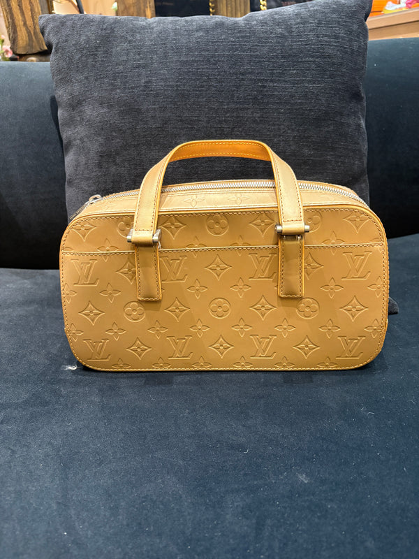 Pre-owned Louis Vuitton Gold Patent Leather Handbag