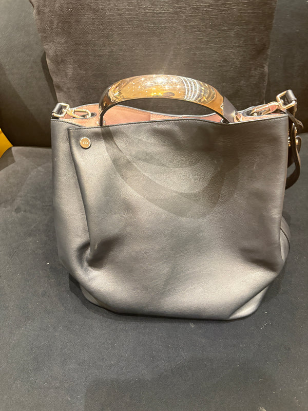 Pre-owned Christian Dior Black Calfskin Handbag