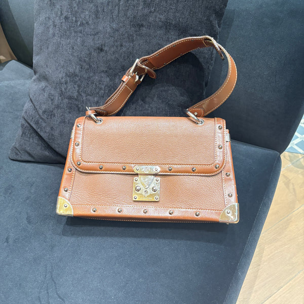 Pre-owned Louis Vuitton Brown EPI Suhali Handbag