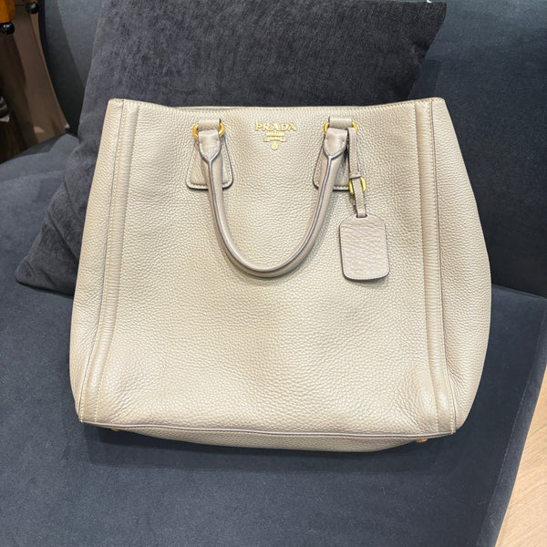 Pre-owned Prada Textured Calfskin Handbag