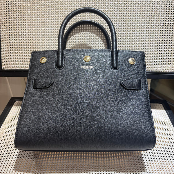Pre-owned Burberry Black Calfskin Crossbody/Handbag