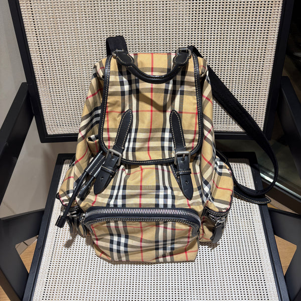 Pre-owned Burberry Tartan Checkers Backpack