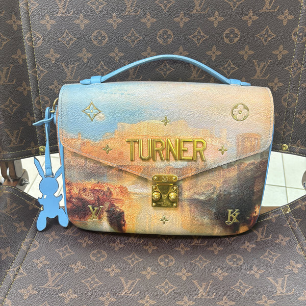 Pre-owned Louis Vuitton Pochette Mertis Master Collab X Turner