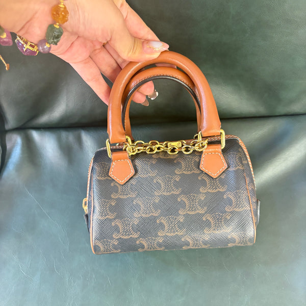 Pre-owned Celine Nano Triomphe Crossbody