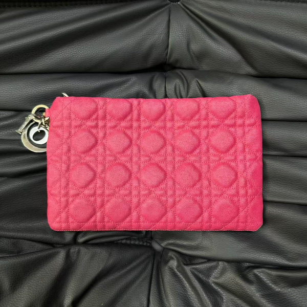 Pre-owned Christian Dior Cannage Calfskin Pouch
